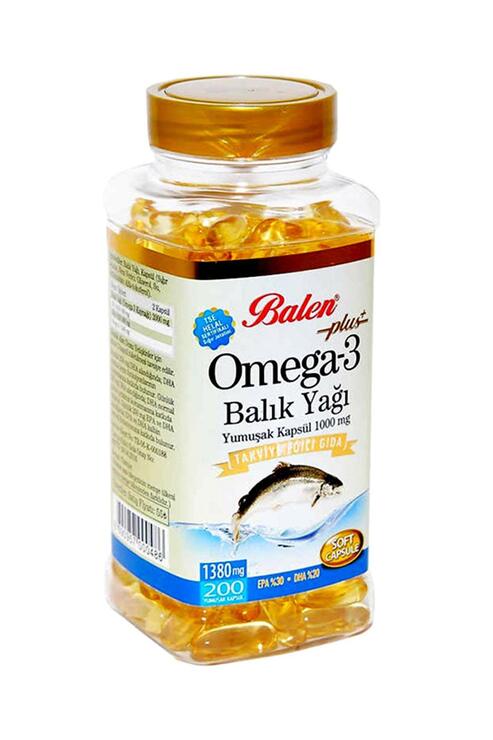 Balen Omega 3 Balık Yağı 1380 mg 200 Adet