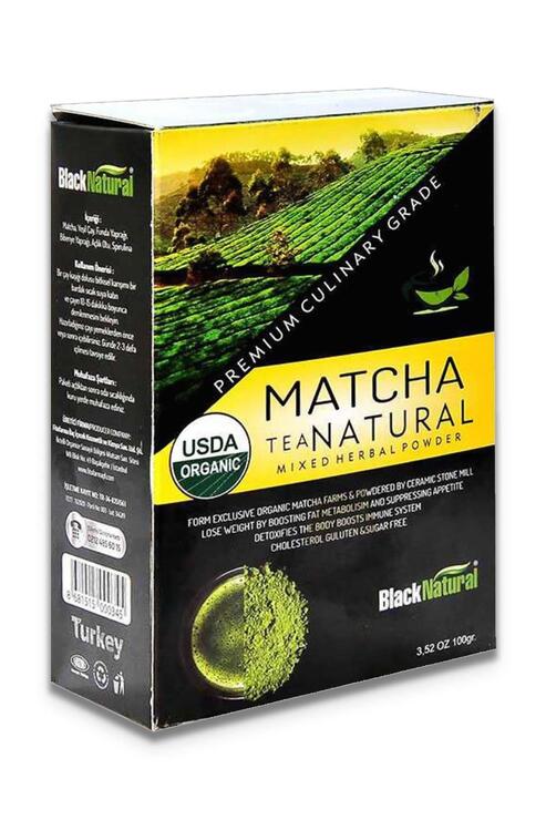 Black Natural Matcha Çayı (Maça Çayı) Toz 100 gr