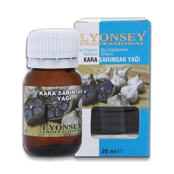 Lyonsey Professional Kara Sarımsak Yağı 20 ml x 4 Adet