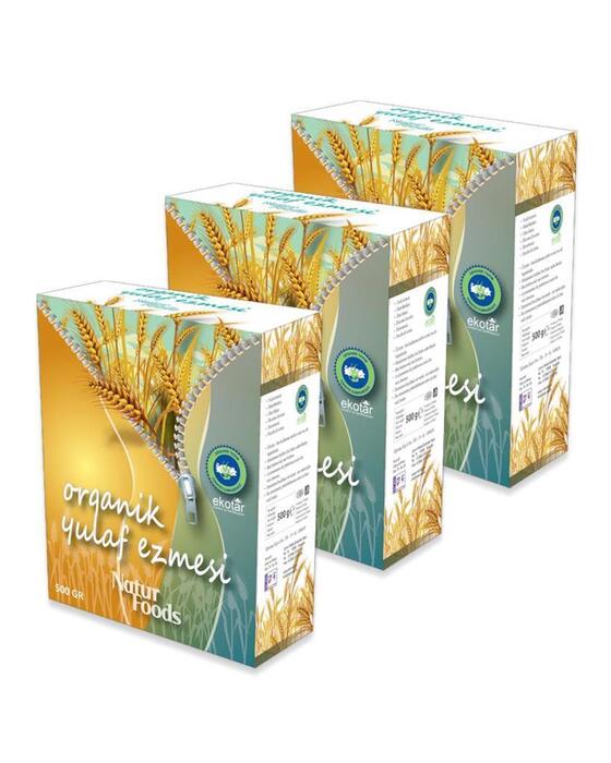 Natur Foods Yulaf Ezmesi - Doğal Katkısız 3 x 500 gr