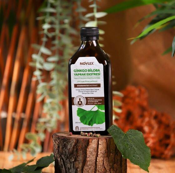 Novlex Ginkgo Biloba (Mabet Ağacı) ve Piperin Ekstraktı (Ekstresi) İçeren Sıvı Takviye Edici Gıda 250 ml