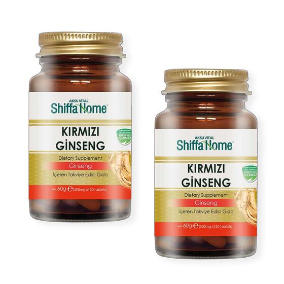 Shiffa Home (Aksuvital) Kırmızı Ginseng 500 mg 120 Tablet x 2 Adet