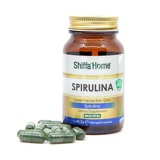 Shiffa Home (Aksuvital) Spirulina 720 mg 60 Kapsül x 2 Adet