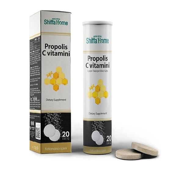 Shiffa Home Propolis & C Vitamini 20 Efervesan Tablet