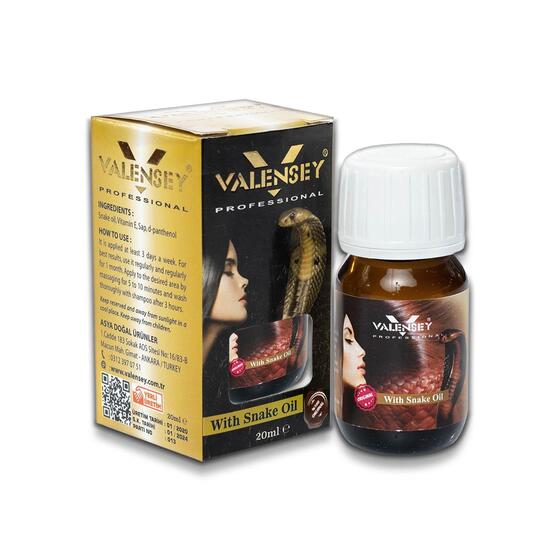 Valensey E Vitaminli Yılan Yağı Saç Bakım Yağı 20 ml x 4 Adet
