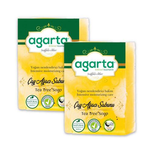 Agarta Doğal El Yapımı Çay Ağacı Sabunu 150 gr x 2 Adet