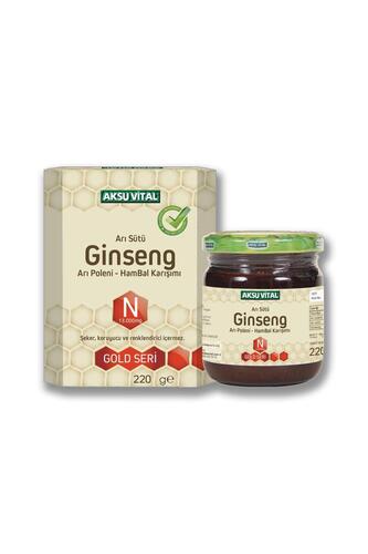 Aksu Vital Arı Sütü Polen Ginseng & Ham Bal (13000 mg) 220 gr