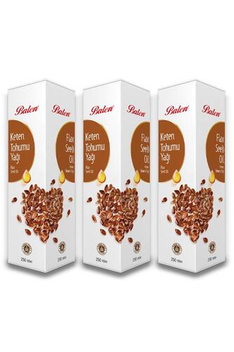 Balen Keten Tohumu Yağı Soğuk Pres 3 x 250 ml