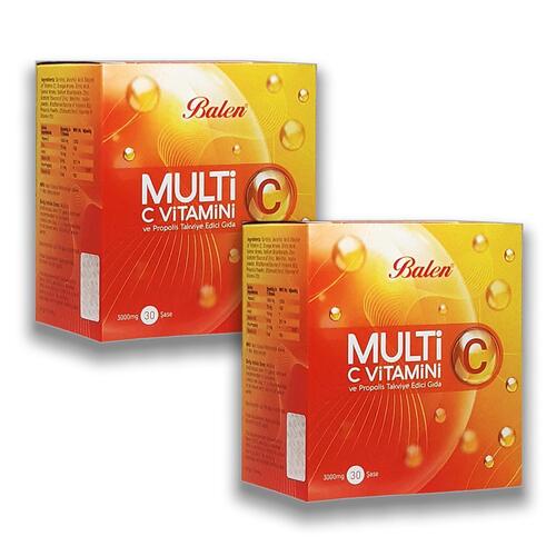 Balen Multi C Vitamini ve Propolisli Takviye Edici Gıda x 2 Adet