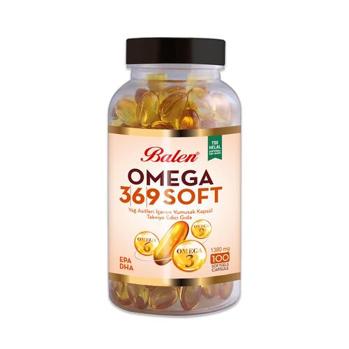 Balen Omega 3-6-9 Soft Yağ Asitleri İçeren 1380 mg 100 Yumuşak Kapsül x 3 Adet
