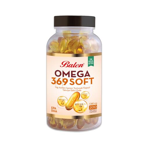 Balen Omega 3-6-9 Soft Yağ Asitleri İçeren 1380 mg 200 Yumuşak Kapsül 2 Adet