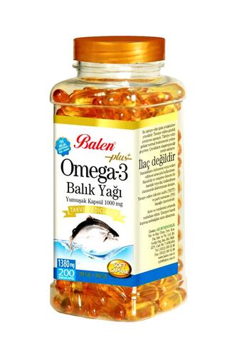 Balen Omega 3 Balık Yağı 1380 mg 200 Adet