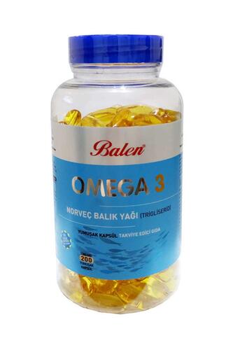 Balen Omega 3 Norveç Balık Yağı 1380 Mg 200 Kapsül (Trigliserid Form)