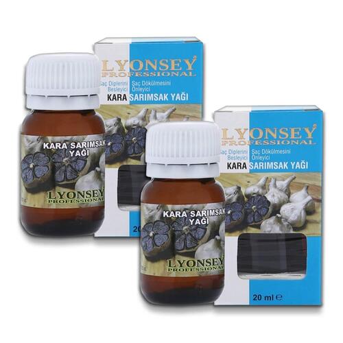 Lyonsey Professional Kara Sarımsak Yağı 20 ml x 2 Adet