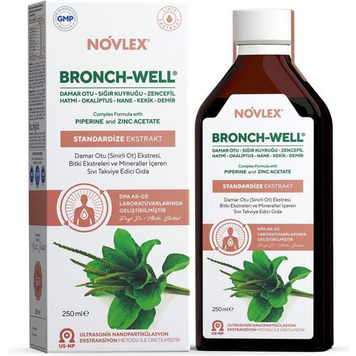 Novlex Bronch-Well Damar Otu Ekstresi ve Bitki Ekstreleri İçeren Sıvı Takviye Edici Gıda 250 ml